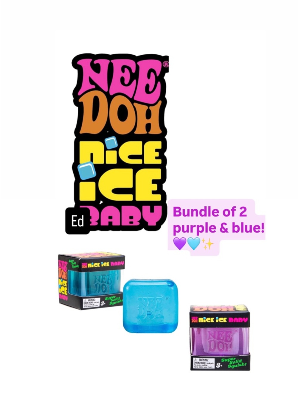 2 NEEDOH NICE ICE BABY 🧊✨Blue🧊& 💜purple‼️